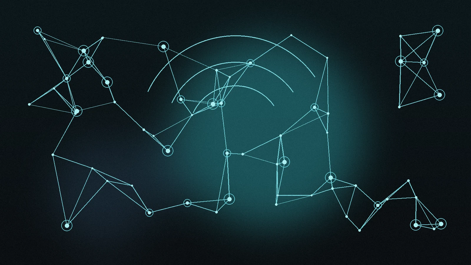 Grafische Motivstudie Datennetz